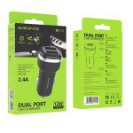 Ավտոմեքենայի Լիցքավորիչ 2 USB Borofone Bz13 2.4A